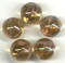 JELLYFISH Pink/Peach Fairy Glass Marbles 25mm (1 inch) SHOOTER Taw Lot
